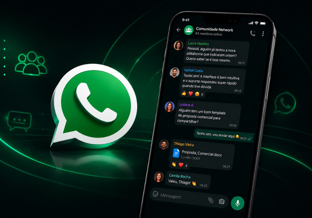 Grupo de network no WhatsApp